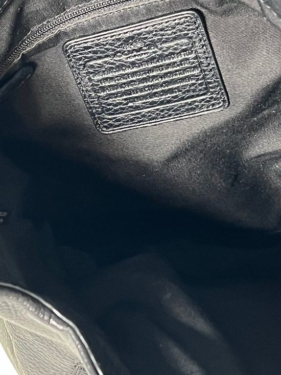 Coach Black Pebble Leather Purse Madison Phoebe Shoulder Bag Large #26224 - Picture 14 of 16